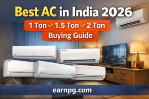 With rising temperatures in India, air conditioners have become a necessity rather than a luxury. But choosing the right AC can be confusing due to so many brands, features, and price ranges. You might be wondering: Which AC is best for your home? Should you buy inverter AC or non-inverter AC? What tonnage is right for your room? 👉 In this complete guide, we will help you choose the best AC for your needs and budget. 📏 How to Choose the Right AC Size (Tonnage) Choosing the correct tonnage is very important for performance and electricity savings. Room Size Recommended AC Up to 120 sq ft 1 Ton 120–180 sq ft 1.5 Ton 180–250 sq ft 2 Ton 👉 Bigger room = higher tonnage required ⚡ Inverter AC vs Non-Inverter AC 🔹 Inverter AC (Recommended ✅) Saves electricity Maintains constant temperature Less noise 🔹 Non-Inverter AC Cheaper upfront Higher electricity consumption More power fluctuations 👉 Always choose Inverter AC for long-term savings ⭐ Top 10 Best AC in India (2026) 🔹 1. LG 1.5 Ton 5 Star Inverter AC ✔ Energy efficient ✔ Low noise ✔ Fast cooling 👉 Check Price on Amazon 🔹 2. Daikin 1.5 Ton Inverter AC ✔ Powerful cooling ✔ Durable build ✔ Trusted brand 👉 View Latest Deal 🔹 3. Voltas 1.5 Ton 3 Star AC ✔ Budget-friendly ✔ Good performance ✔ Easy service 👉 Buy Now 🔹 4. Samsung 1.5 Ton Inverter AC ✔ Smart features ✔ WiFi control ✔ Stylish design 👉 Check Price 🔹 5. Blue Star 1.5 Ton AC ✔ Strong cooling ✔ Reliable performance 👉 View Offer 🔹 6. Panasonic Inverter AC ✔ AI mode ✔ Energy saving 👉 Check Deal 🔹 7. Whirlpool 1.5 Ton AC ✔ Budget option ✔ Good cooling 👉 Buy Now 🔹 8. Hitachi Inverter AC ✔ Premium quality ✔ Long life 👉 Check Price 🔹 9. Godrej 1.5 Ton AC ✔ Eco-friendly ✔ Affordable 👉 View Deal 🔹 10. Lloyd 1.5 Ton AC ✔ Value for money ✔ Decent performance 👉 Check Offer 💰 AC Price Guide in India 1 Ton AC → ₹25,000 – ₹35,000 1.5 Ton AC → ₹30,000 – ₹50,000 2 Ton AC → ₹45,000 – ₹70,000 👉 Inverter AC thoda expensive hota hai, but long-term me savings deta hai 🔋 Electricity Consumption Guide 1 Ton AC → ~0.8–1 unit/hour 1.5 Ton AC → ~1–1.5 units/hour 2 Ton AC → ~1.5–2 units/hour 👉 Higher star rating = lower electricity bill 🔥 Pro Buying Tips ✔ Always choose 4 Star or 5 Star AC ✔ Copper condenser coil better hota hai ✔ Installation cost check kare ✔ Brand service availability zaruri hai ❓ FAQs Q1: Which AC is best for a bedroom? 👉 1 Ton or 1.5 Ton AC depending on room size Q2: Is inverter AC worth it? 👉 Yes, it saves electricity and gives better performance Q3: Which brand is best in India? 👉 LG, Daikin, Samsung, Voltas are top choices 🎯 Conclusion Choosing the right AC depends on your room size, budget, and usage. 👉 Quick summary: Small room → 1 Ton Medium room → 1.5 Ton Large room → 2 Ton Best choice → Inverter AC 👉 A smart choice will save electricity and give better cooling.